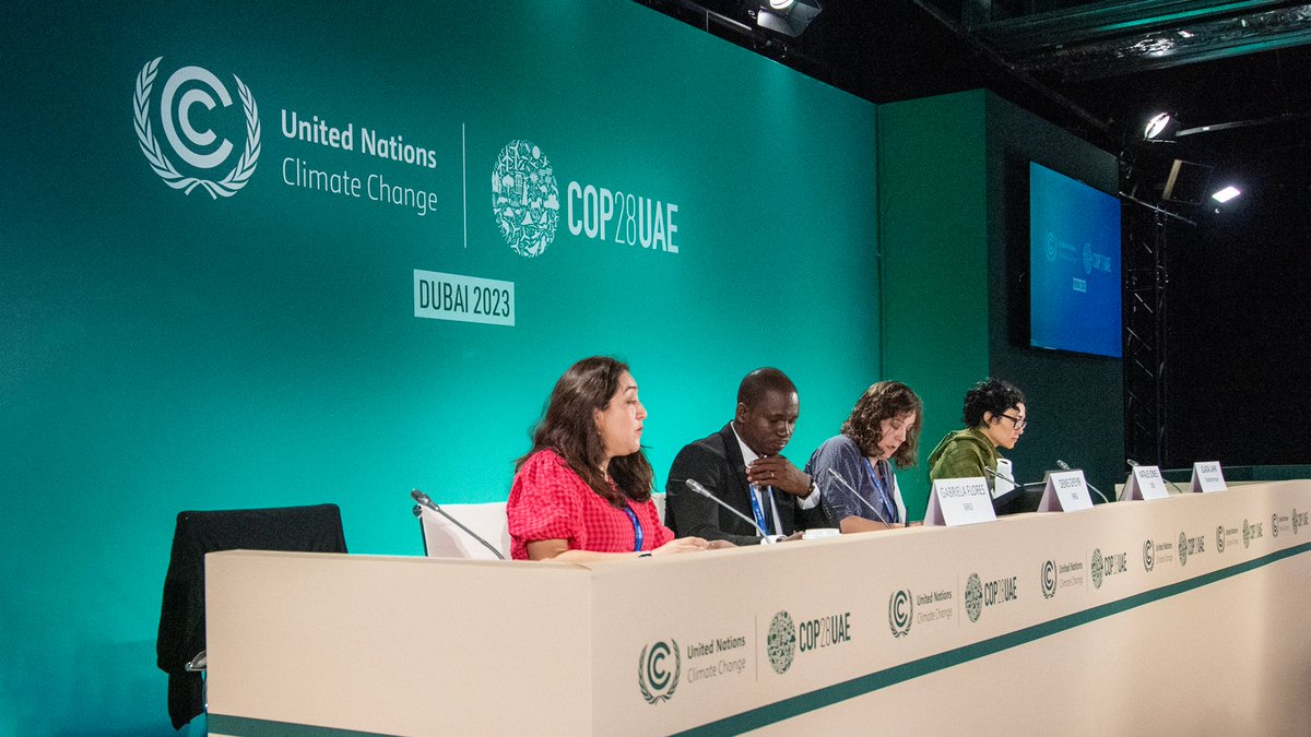 “National oil companies’ planned investments are estimated to reach some $1.8 trillion in the next ten years.” -<a href="/DGyeyir/">Denis Gyeyir</a>

NRGI has hosted the 1st press conference of #COP28, framing the climate meeting in terms of the critical role that NOCs have in the energy transition.

1/