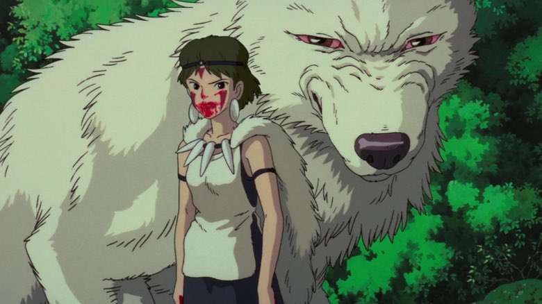 Yuriko Ishida / Claire Danes as the voices of San in Princess Mononoke (Animated movie 1997) 😍 #YurikoIshida #ClaireDanes #San #PrincessMononoke #beautiful