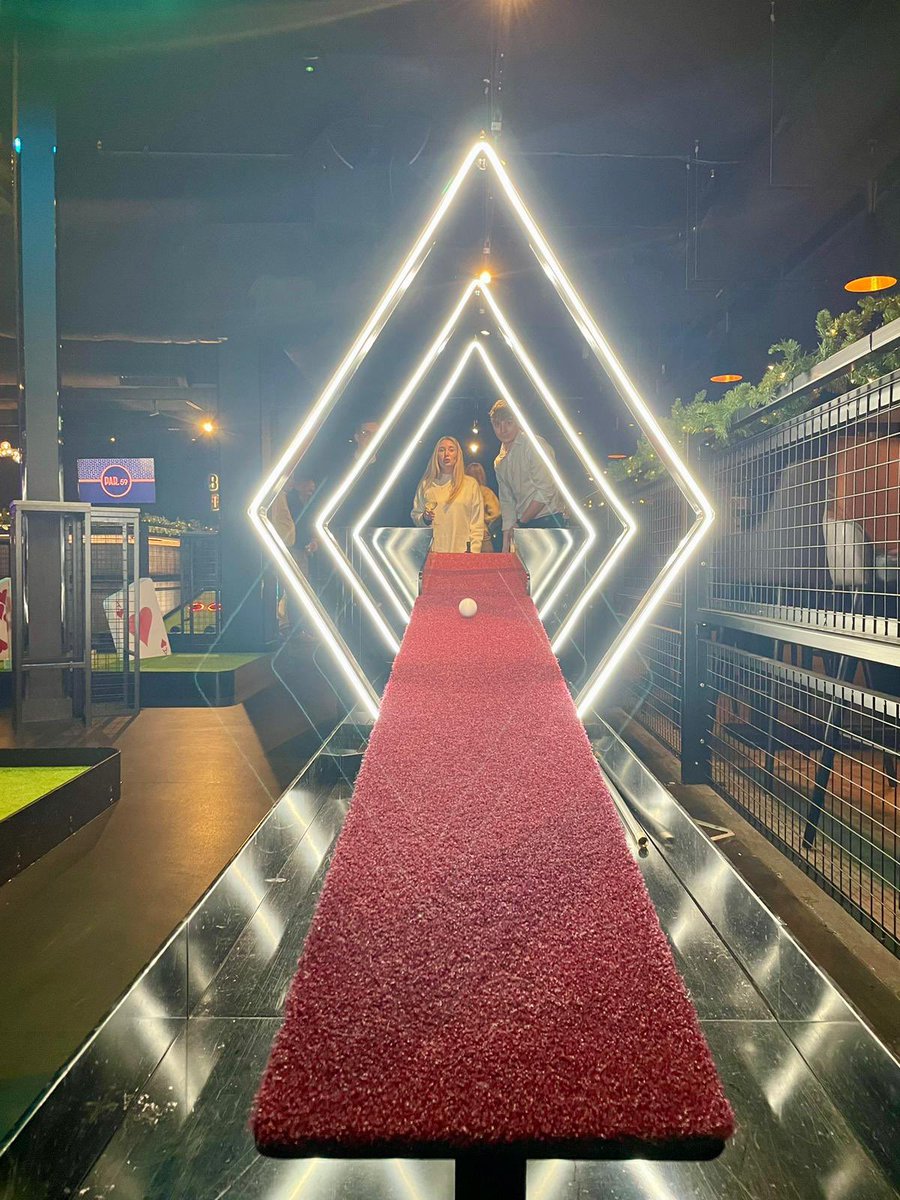 hughjamesifa's tweet photo. Fun team night with  our friends from @RathbonesGroup playing crazy golf at @Par59Cardiff https://t.co/ohx4zWzX90