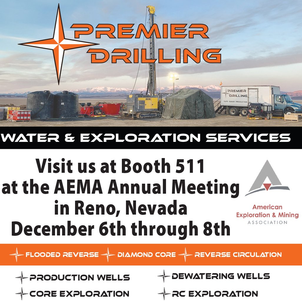 DrillingPremier's tweet photo. Next week, will you attend the American Exploration &amp; Mining Association Annual Meeting in Reno, Nevada?
#AEMA #mining #clean #safe #production #drilling #explorationdrilling #waterwelldrilling #core #rotary #nevada #miningindustry #miningcommunity https://t.co/EGRr0GHZOj