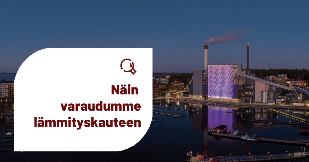 Miltä näyttää talvi, riittääkö lämpö?
Kyllä riittää, kertoo energian tuotannosta ja jakelusta vastaava johtajamme Paavo Knaapi:
Lue lisää:
tampereenenergia.fi/uutiset/talla-…