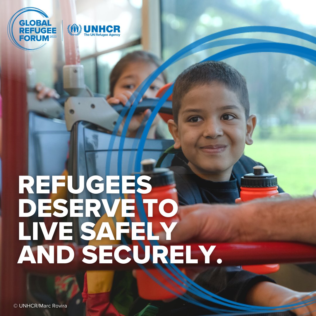 Refugees's tweet image. ✅More peace and fewer wars so forcibly displaced people can return home.
✅More chances to be resettled in new countries.
✅More opportunities to thrive in their host communities.

Refugees deserve to live safely and securely - and not in limbo. #RefugeeForum