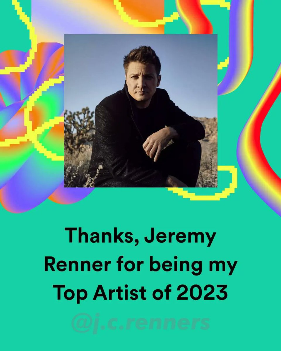 Thank you 🎶🫶🏻 @JeremyRenner 
#JeremyRenner #music #MusicIsLoveWithVibes #musicismedicine #rennermusic
