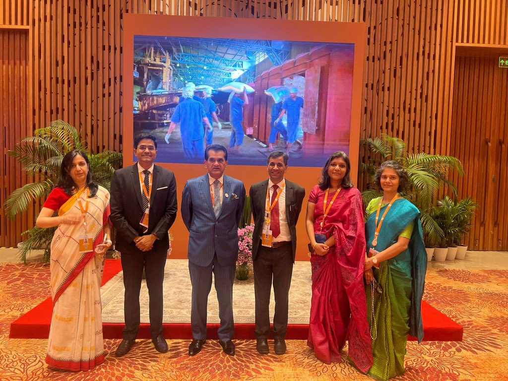 The #G20India Dream Team! 🤝 
A task as monumental as India’s G20 presidency would not have been successful without the combined efforts of a phenomenal team. I thank all the officers of the #G20 Secretariat, line ministries and working groups for their year long hard work &amp;