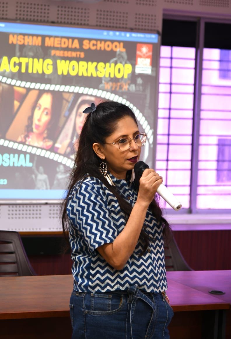 NSHM Media School organised an exclusive Acting Workshop with veteran actor Chaiti Ghoshal with media school students (film and TV)l ✨

#nshm #nshmknowledgecampus #collegelife #collegeevents #collegestudent #collegefest #campuslife #campusfest #campuslife #actingworkshop