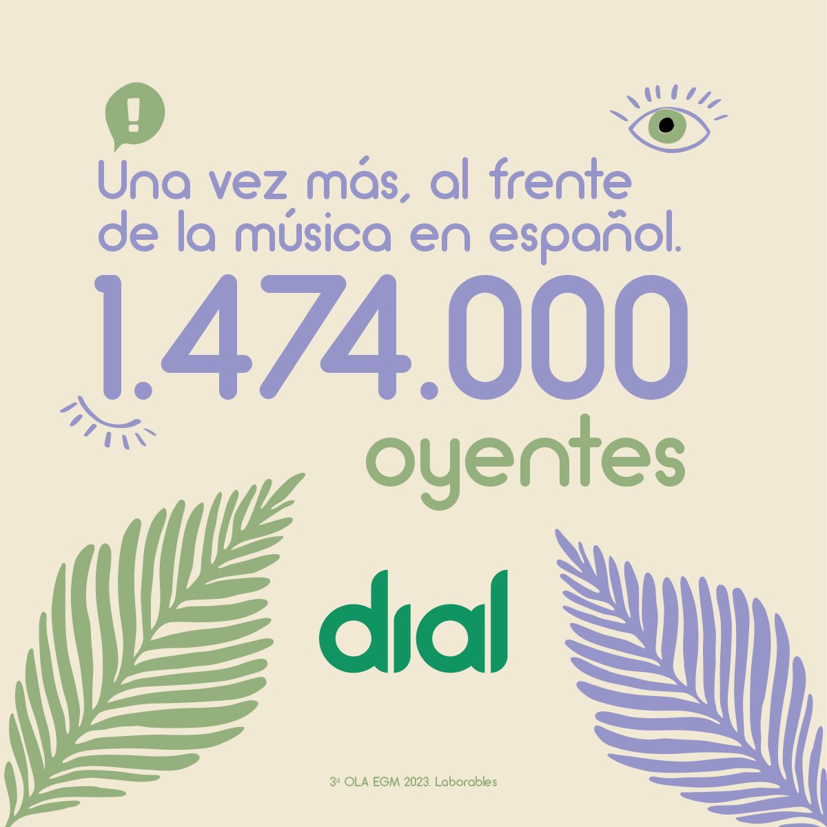 #egm 
¡1.474.000 de GRACIAS, familia Dialera, por acompañarnos cada día!

cadenadial.com/2023/egm-caden…