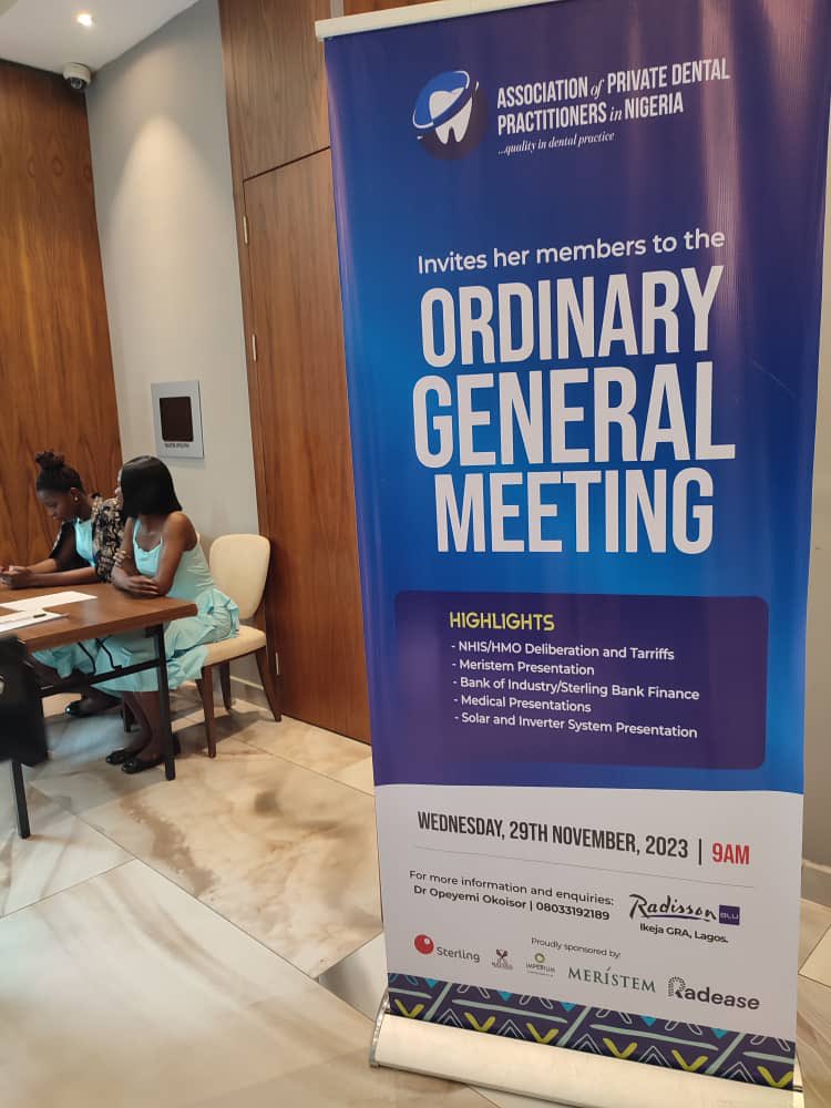 RadeaseHealth's tweet photo. Yesterday, we were hosted by APDPN who convened for their OGM in Lagos. The event was graced by the presence of the Hon.Commissioner of Health in Lagos, Prof. Akin Abayomi.We are on a mission to ensure easy access to medical supplies in Nigeria.

#Health #healthcare #healthtech https://t.co/YR7Fc6WsBW
