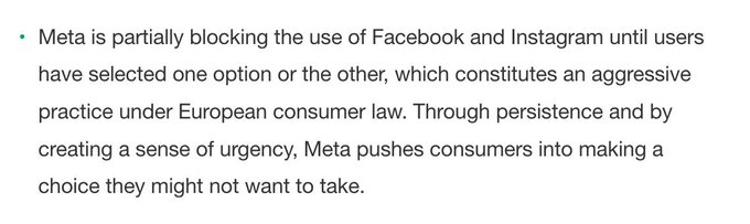 European consumer groups band together to fight Meta's self-serving ad-free sub -- branding it 'unfair'