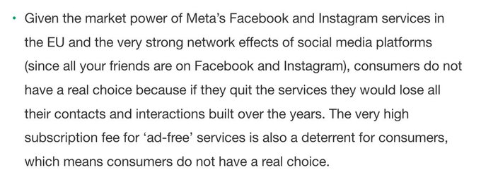 European consumer groups band together to fight Meta's self-serving ad-free sub -- branding it 'unfair'