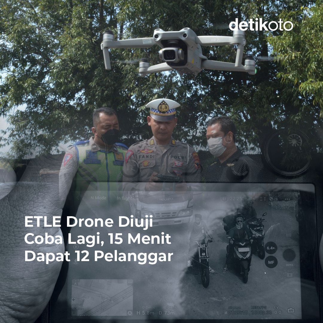 detikoto's tweet photo. Sistem ETLE semakin canggih. Selain terpasang statis dan di mobil patroli, kini ada juga yang menggunakan drone.
>> https://t.co/lNM2ToylGG
#detikoto #otomotif #etle #etledrone #tilangelektronik https://t.co/atH3726xcw