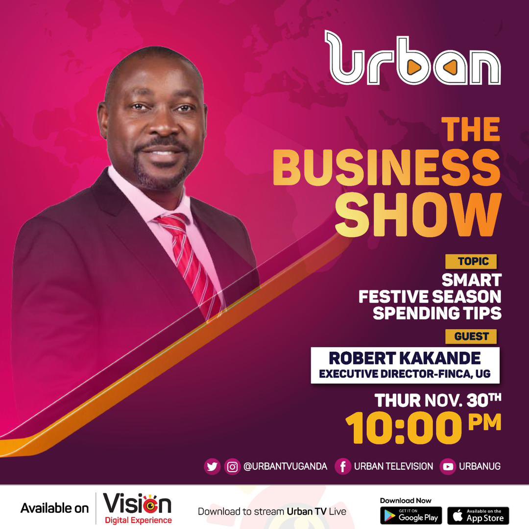 Kindly tune in to @UrbanTVUganda now because @Rakakande the executive director @FINCA_Uganda is talking about the smart festive season spending tips 😊