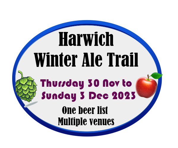 The Harwich Winter Ale Trail starts today with three venues open by 11 and the remainder by midday. 

Beer List, Venue information, Map &amp; Transport Guide are all available on our site:
harwichaletrail.co.uk