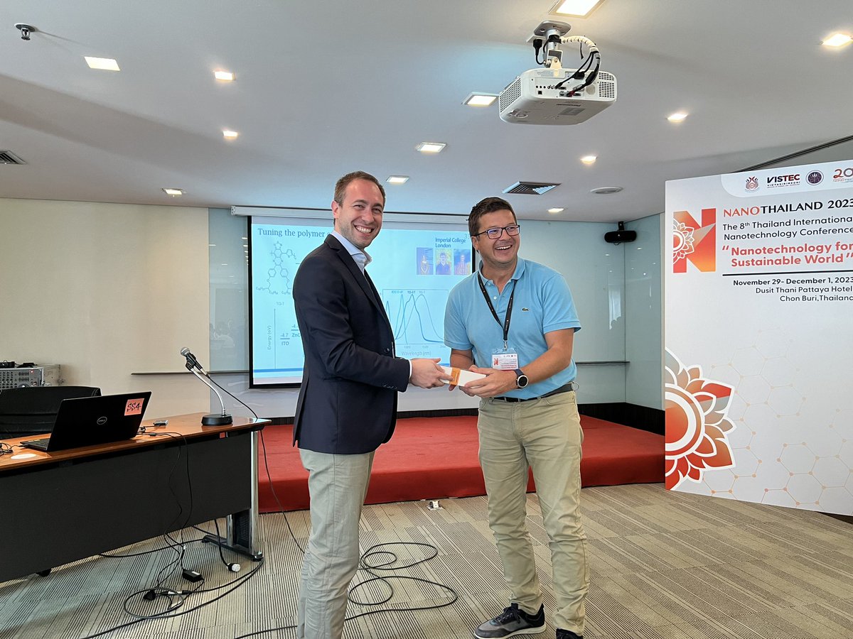 Such a good talk he got a prize!