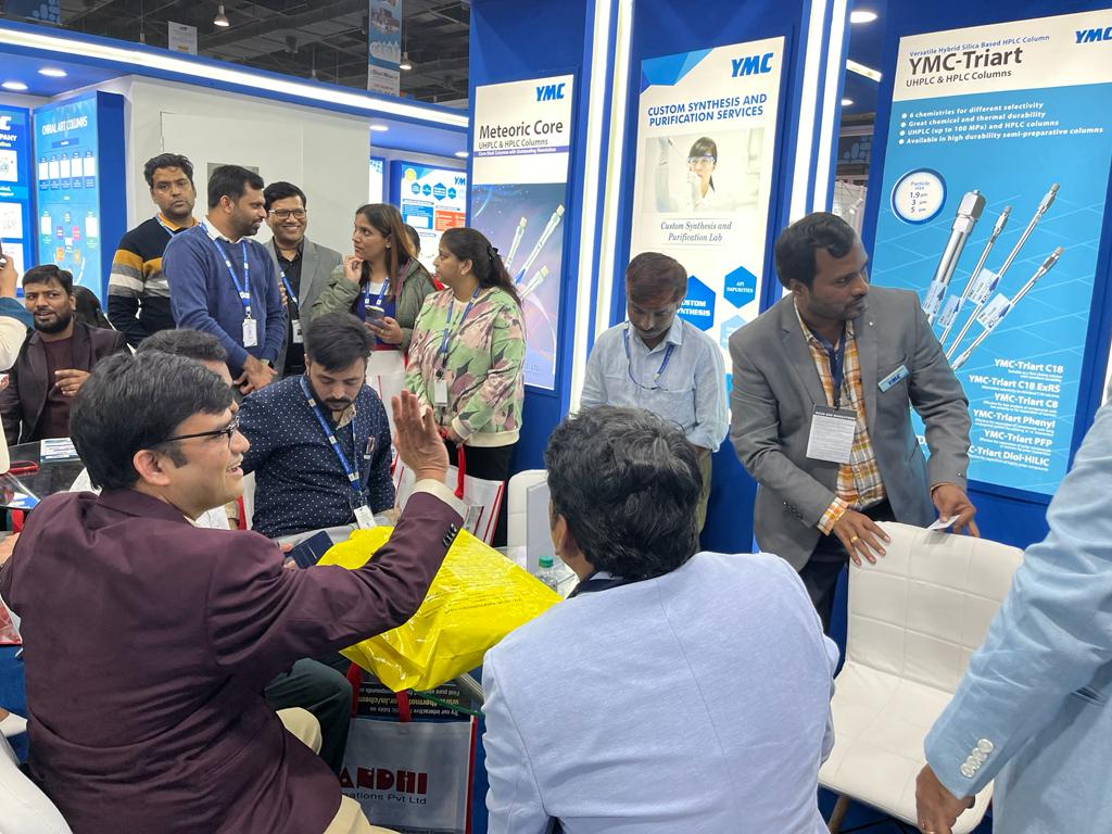 LtdYmc's tweet image. YMC India Stall was one of the busiest zone at CPHI PMEC India 2023,where visitors had an engaging conversation with the team. (Day 02) #cphi2023 #pharmaevent #YMCIndia #cphipmec #rightsolutions