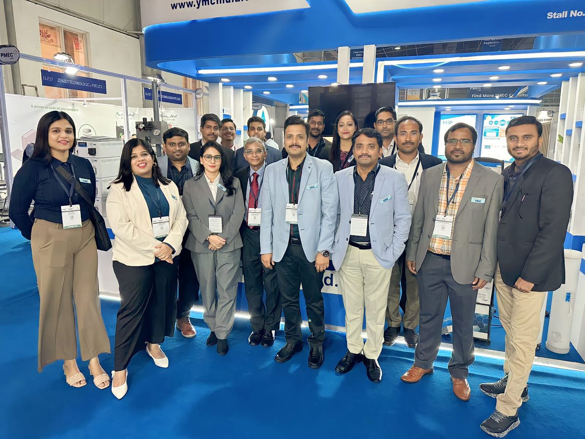 YMC India Stall was one of the busiest zone at CPHI PMEC India 2023,where visitors had an engaging conversation with the team. (Day 02) #cphi2023 #pharmaevent #YMCIndia #cphipmec #rightsolutions