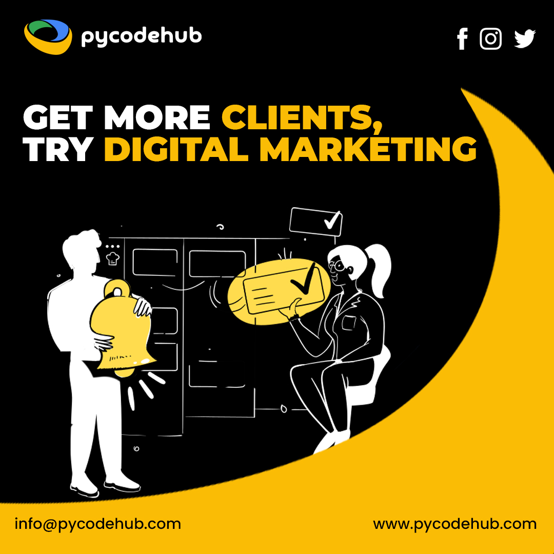 pycodehub's tweet image. Unlock the potential of your business with PyCodeHub&apos;s digital marketing expertise. Reach new heights, attract more clients, and dominate your market.
For more information, visit our website at:
pycodehub.com
#PyCodeHub #DigitalMarketing #ClientBoost #DigitalStrategies