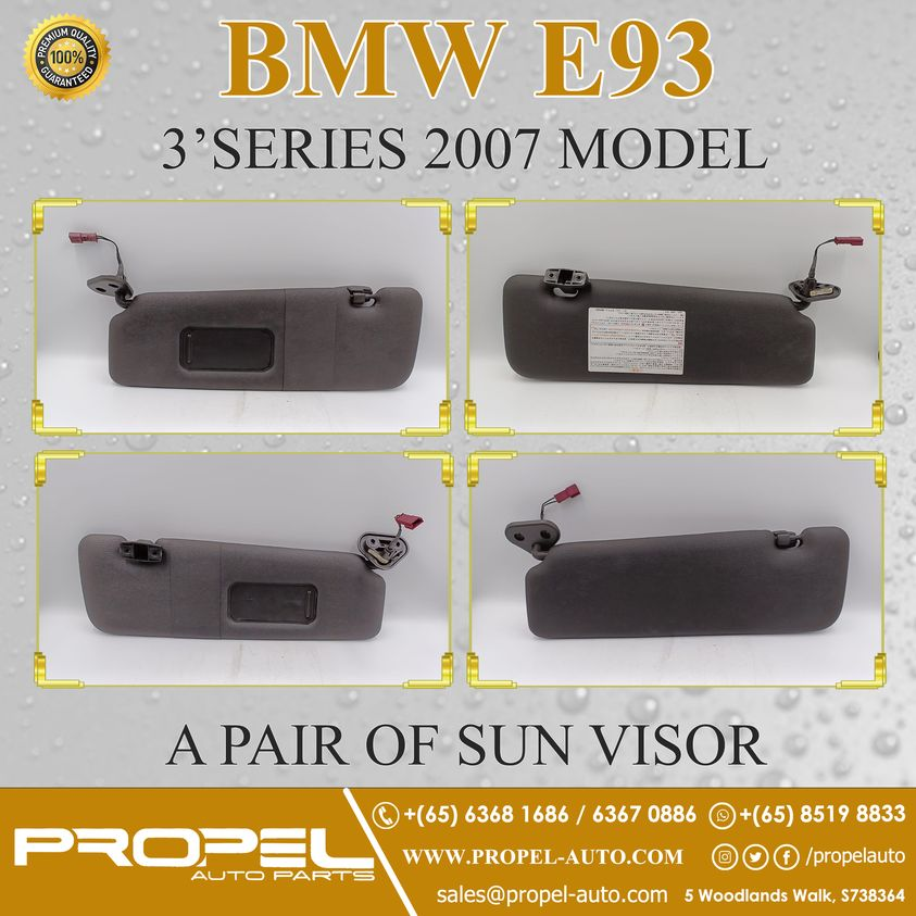 propelauto's tweet photo. BMW E93 3'Series Cabrio Sun Visors Black #OnSale
Ping us & Shop Genuine Used Parts at #PropelAutoParts #SG
#BMW #E93 #335i #Sunvisor #Useditems #PremiumQuality #Qualityparts #Quaranteed #ReadyStock #ReusewithQuality #BMWParts #Cabrio #Interiors #Carparts #Autoparts #Ping #Shop https://t.co/hBZQizLO18