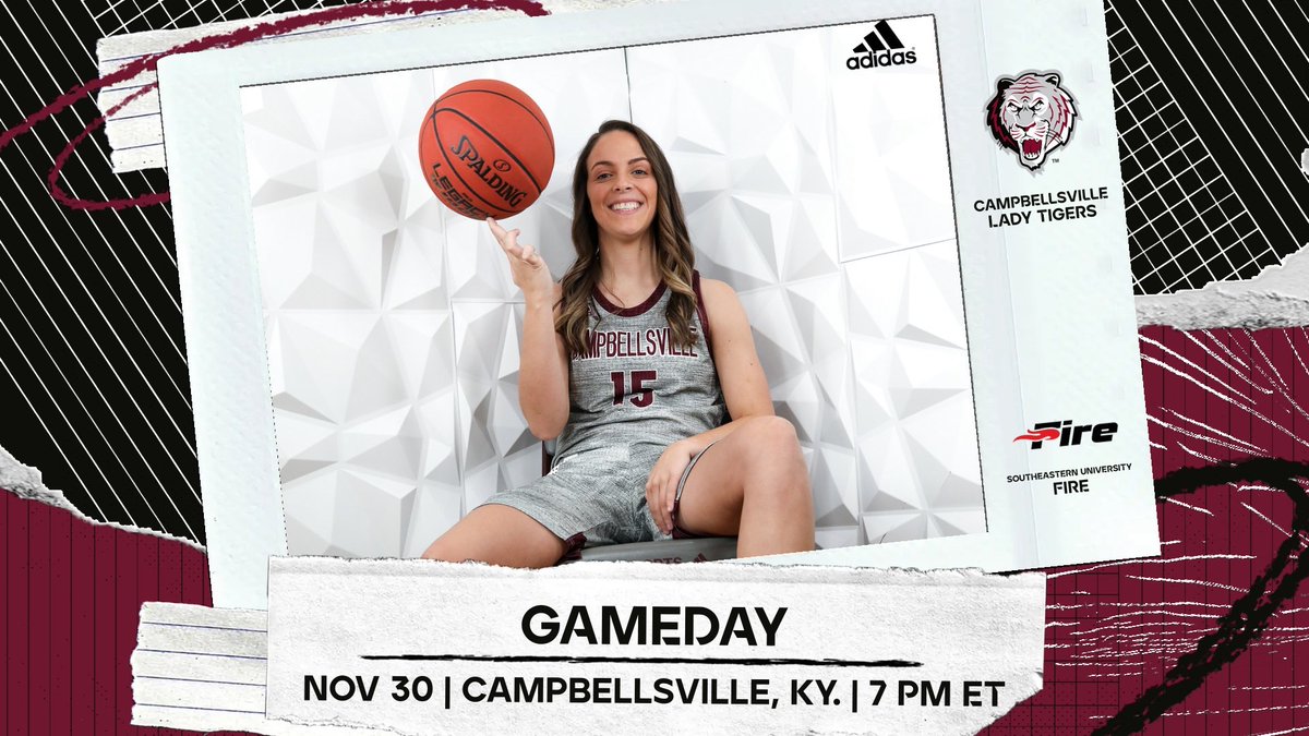 GAME DAY | The #1 Lady Tigers hosting the Southeastern University Fire tonight at Powell!  

📍Campbellsville, Kentucky 
🆚 <a href="/SEUFireWBB/">SEU Women's Basketball</a>
⏰ 7 p.m. ET
📺 tinyurl.com/yck6mndh
📊 tinyurl.com/3nvwukr6
#️⃣ #TigerUp