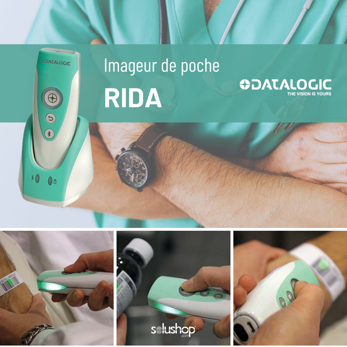 solushopcom's tweet photo. 🩺 Tout aussi performant qu'un vrai lecteur, le scanner de poche RIDA  de @DatalogicGroup assure la #traçabilité en milieu #médical. 🩹💉

➡️ https://t.co/Ukh3RbO5Ka

#healthcare #mobilité #mobilitéclinique https://t.co/YOmKySZJeD