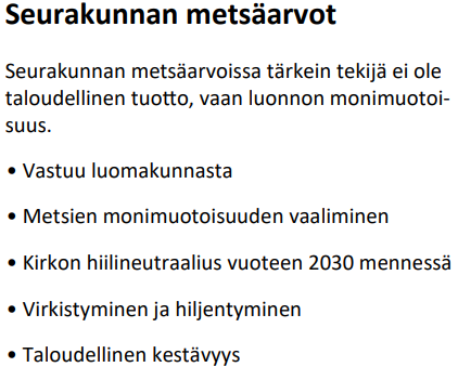 Palaveri Jyväskylän seurakunnan uuden metsästrategian toteutuksesta. Kuka keksii toimijan, jolle paremmin sopisi arvopohjainen metsäomaisuuden hoito, kuin seurakunta. Mahtavaa olla mukana tätä toteuttamassa!

'Lähimmäisenrakkaus ulottuu luontoon.'

jyvaskylanseurakunta.fi/ymparisto/mets…