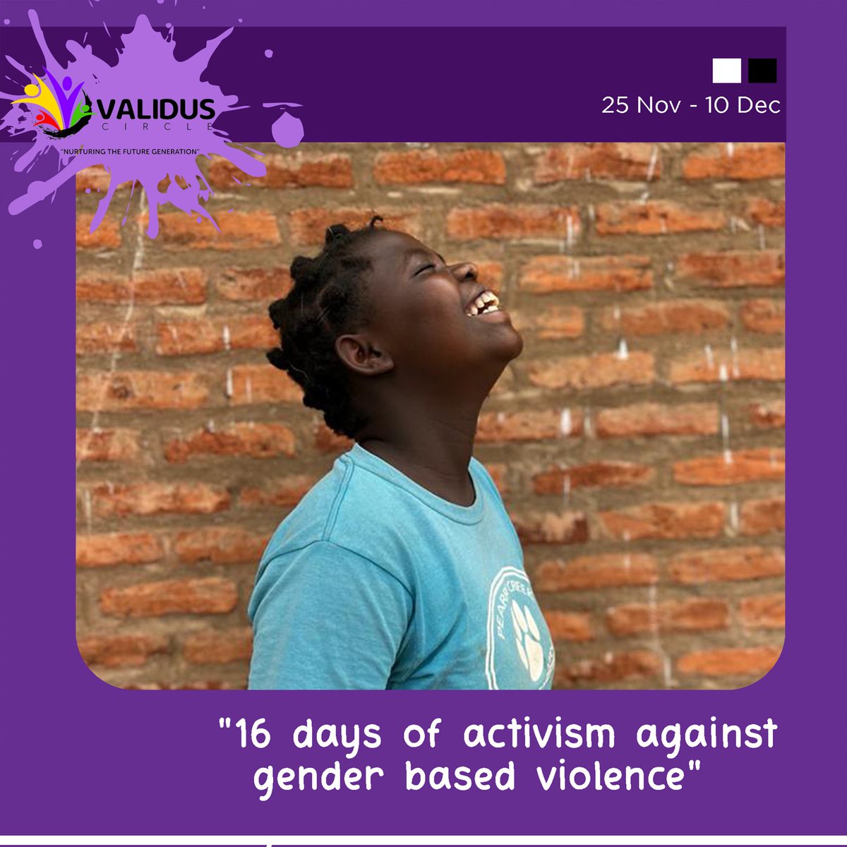validus_circle's tweet image. Let&apos;s Continue to raise awareness, work together to create a world free of violence and support survivors. @validus_circle we&apos;re taking actions to end gender based violence and femicide, we should leave no one behind!.
#16Days #MeToo #WhyIStayed