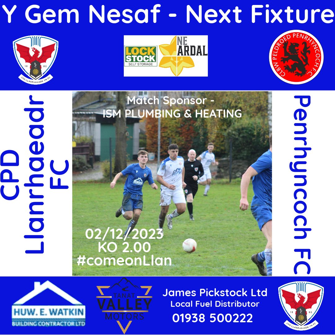 LlanrhaeadrYMFC's tweet photo. Before Saturday's @lockstockbiz @ArdalNorthern game against @PenrhyncochFC, the club will be #RememberingHuw. Admission prices are £5 Adults, £3 concessions. ALL welcome to share thoughts and memories. We are a CASH ONLY club #cofioHuw #comeonLlan https://t.co/hJeK2pT8Jq