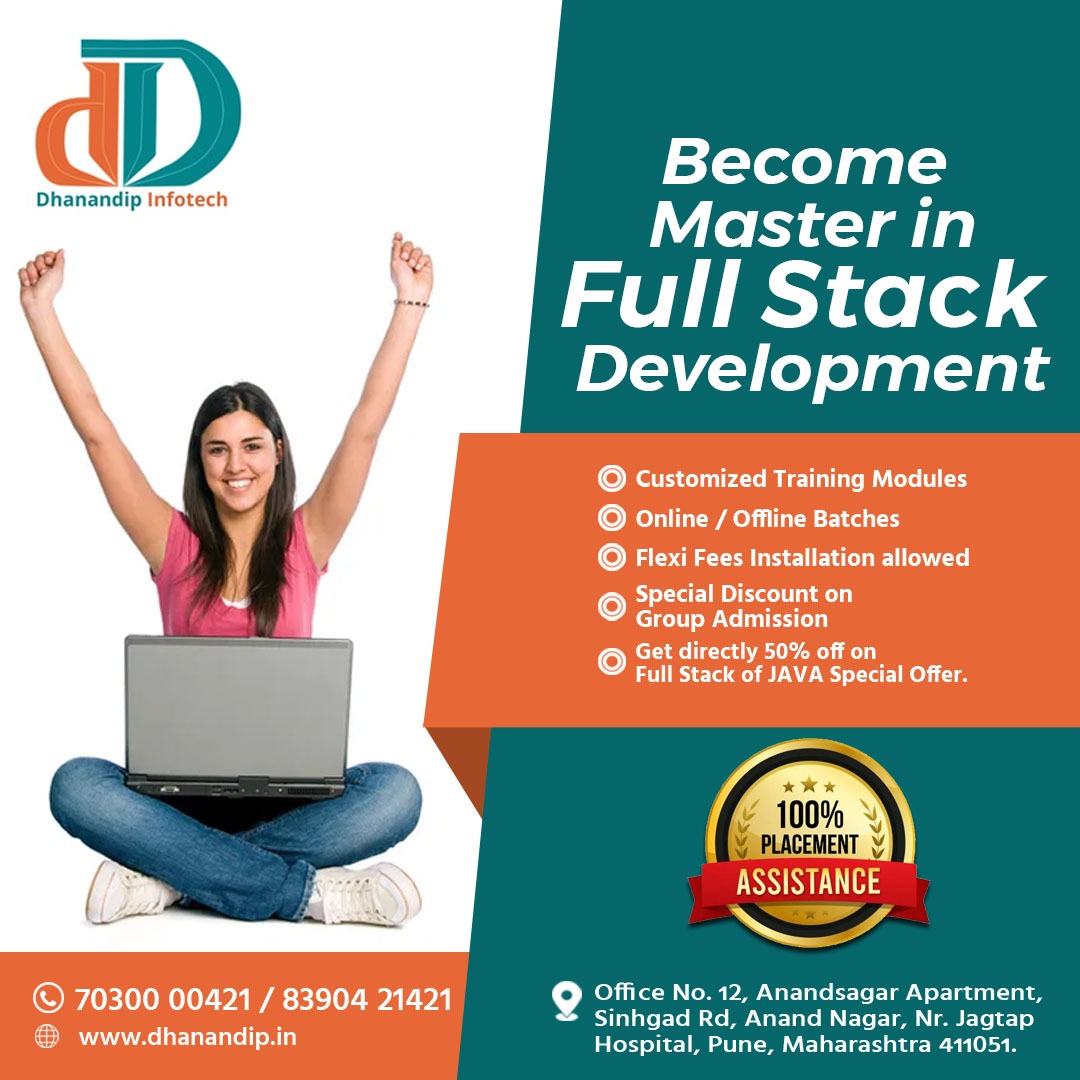 dhanandippune's tweet photo. 👨‍💻Become Master in Full Stack Development 👩‍💻
👉 Customised Training Modules
👉Online/Offline Batches
👉Special Discount on Group Admission
👉100% Placement Assistance
👉Get directly 50% off on Full Stack of JAVA Special Offer.
.
 #IT #devloper #fullstackdevlopment #dhanandipgroup https://t.co/P7ucOzwIVo