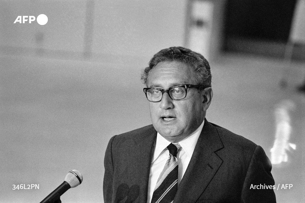 afpfr's tweet image. 🇺🇸Henry Kissinger, grande figure de la diplomatie américaine aux facettes parfois controversées, qui fut secrétaire d'Etat sous Richard Nixon et Gerald Ford, est mort à l'âge de 100 ans, a annoncé mercredi son organisation dans un communiqué #AFP