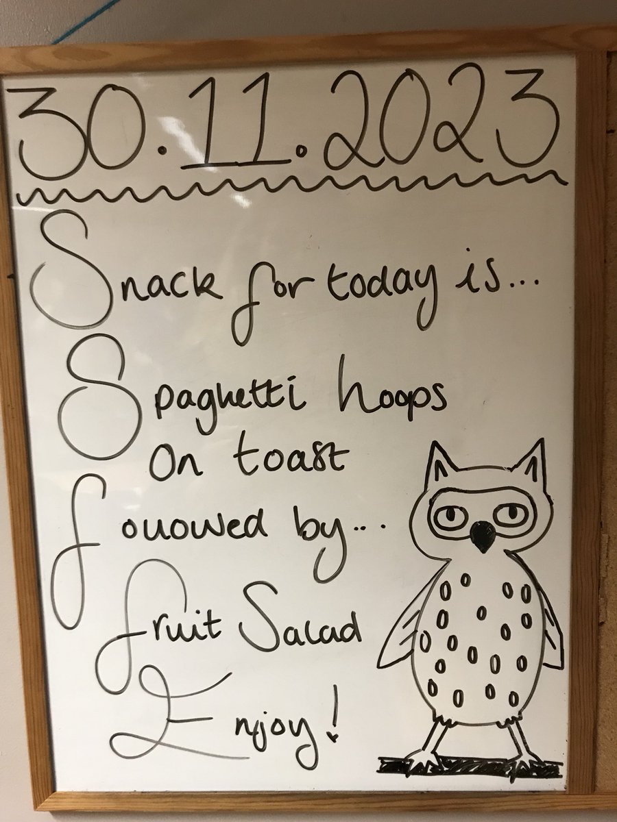 Think I may book myself a space at our after school provision tonight! Early Birds and Night Owls - EBNO - our before and after school provisions doing an amazing job 💚