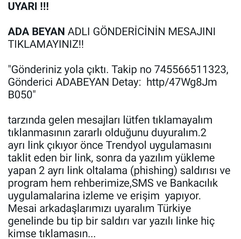 Dikkat ⚠️⚠️⚠️