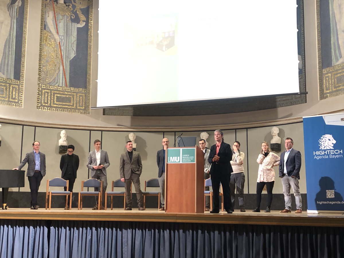 Gitta Kutyniok (@gittakutyniok) on Twitter photo The #AI Symposium with pitch talks of the new #AI & #DataScience professors at <a href="/LMU_Muenchen/">Universität München</a> was a great success. We also felt very honored by the greetings of Vice-President Jahraus, Ministerialdirigent Greiner, and the head of <a href="/baiosphere_AI/">baiosphere</a> <a href="/michaelklimke/">Michael Klimke</a>.
<a href="/researchbavaria/">Research in Bavaria</a> The #AI Symposium with pitch talks of the new #AI & #DataScience professors at <a href="/LMU_Muenchen/">Universität München</a> was a great success. We also felt very honored by the greetings of Vice-President Jahraus, Ministerialdirigent Greiner, and the head of <a href="/baiosphere_AI/">baiosphere</a> <a href="/michaelklimke/">Michael Klimke</a>.
<a href="/researchbavaria/">Research in Bavaria</a>