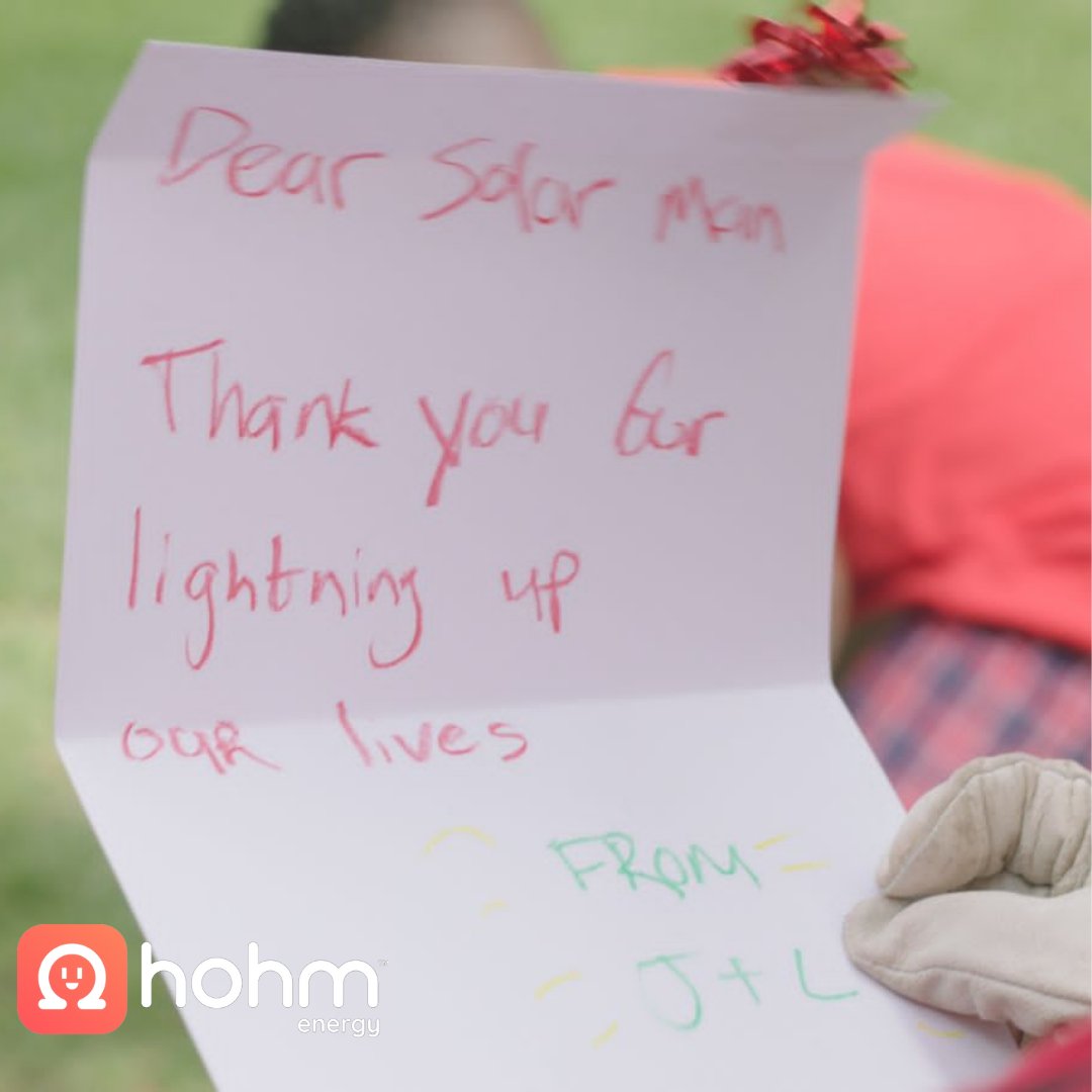 Let us @Hohm_sa be the ones to start “lightning” up your life with solar this festive season. 😉 🎄🎁

#TheGiftThatKeepsOnGiving #hohmenergy #hohmsweethohm #CleanEnergyFuture #SunPower 

Interested in solar? Sign up here: 

hohmenergy.co.za/?utm_source=so…