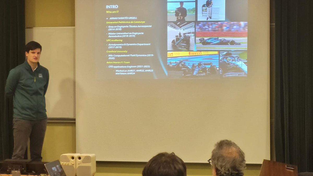 eseiaat_upc's tweet photo. 👥La sala d'actes de l'@intexter plena de gom a gom per escoltar al nostre @upc_alumni de @la_UPC #ESEIAAT, @ArnauSabates, enginyer d'aerodinàmica a l'equip de #Formula1 d'@AstonMartinF1
@Frikosal https://t.co/P3LFC9hYJH