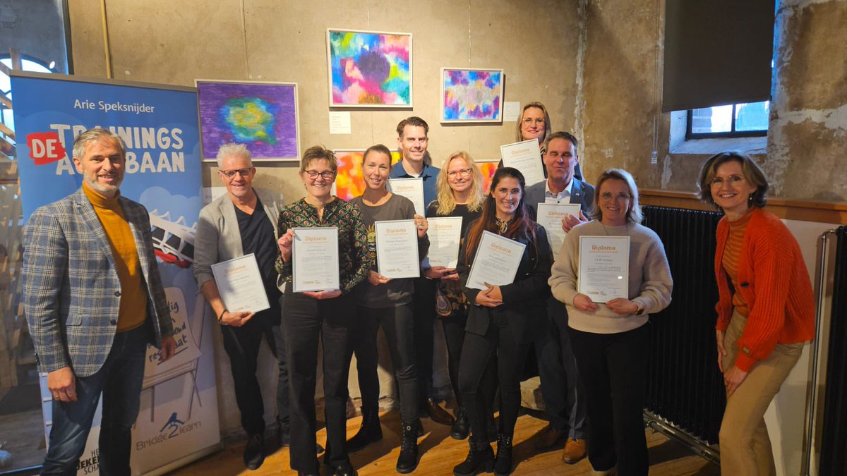 Jaaropleiding ‘De Trainingsachtbaan’ afgerond!@ArieSpeksnijder #trainenisoefenen