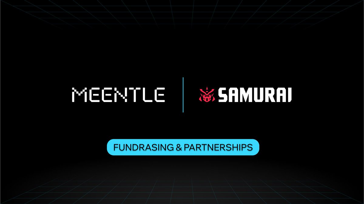 Meentle x Samurai
New powerful partnership!🔥

We partnered with <a href="/SamuraiStarter/">Samurai Starter - Launchpad and Ventures Group</a>  team to explore mutually:
- Networking
- Fundraising
- Partnerships
- Media support

This collaboration brings additional expertise and vision to further develop Meentle. 💕