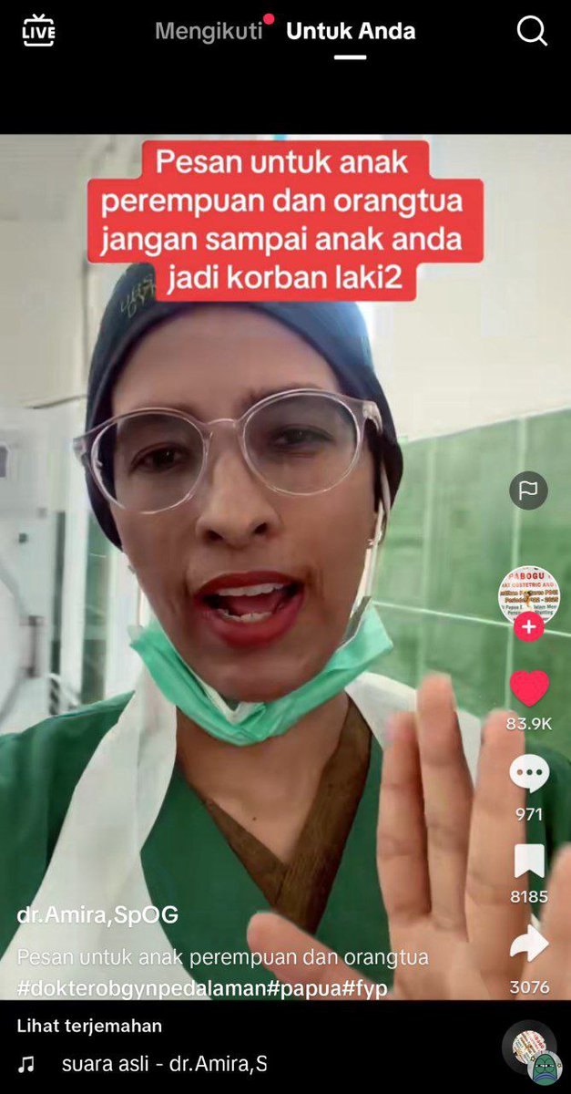 💚 udah nonton ini blm ges? 03 menit 15 detik tp bnr2 daging bgt. 22 th idup baru tau ttg pemeriksaan singkat proses visum, gabole share link ya?