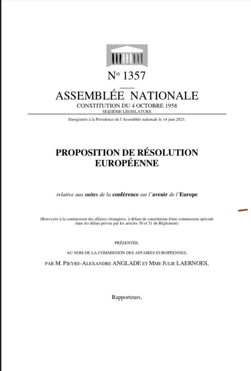 PhilippeMurer's tweet photo. Le Parlement a voté hier pour la résolution de l’UE approuvant
✅la transformation de l’UE en Europe fédérale et la dissolution définitive de la France.
Hallucinant https://t.co/WdGsvVffe8