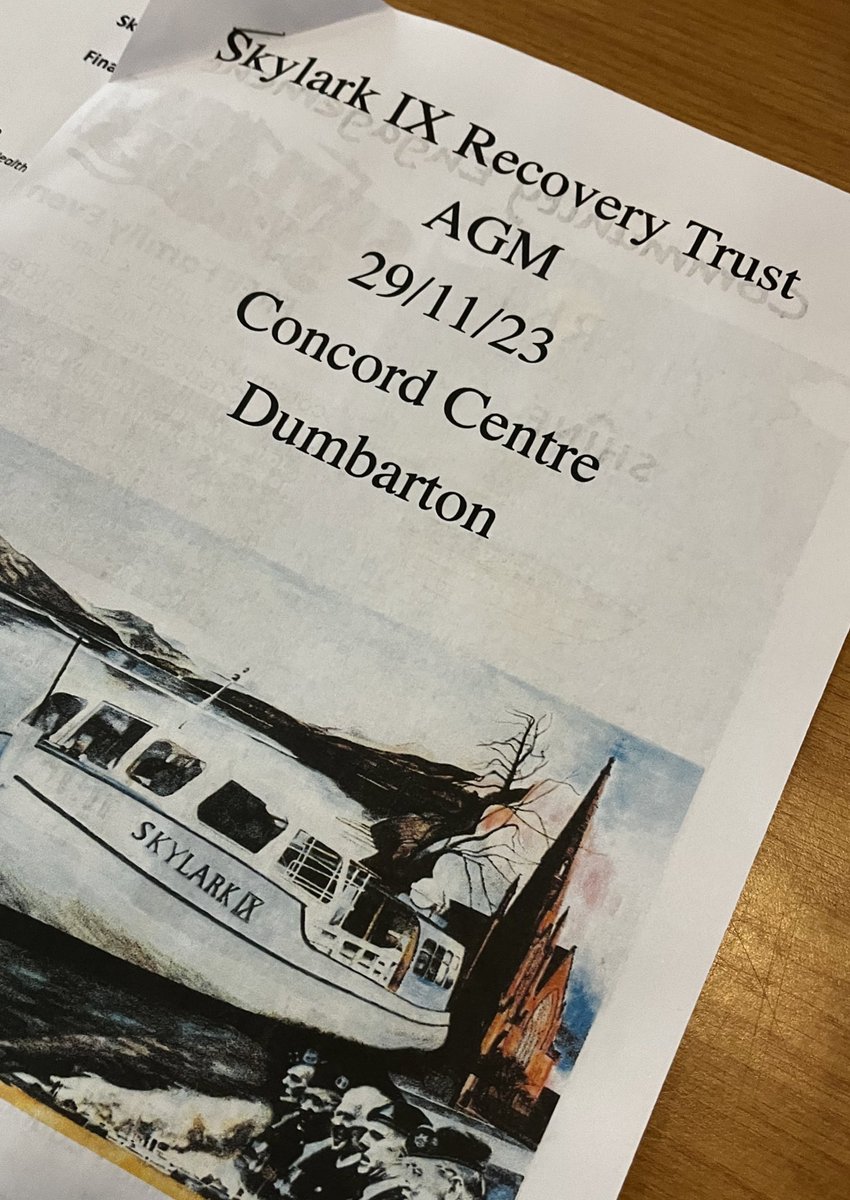 It was an absolute pleasure to welcome volunteers, guests and interested members of the public to the Skylark IX Recovery Trust AGM yesterday evening.