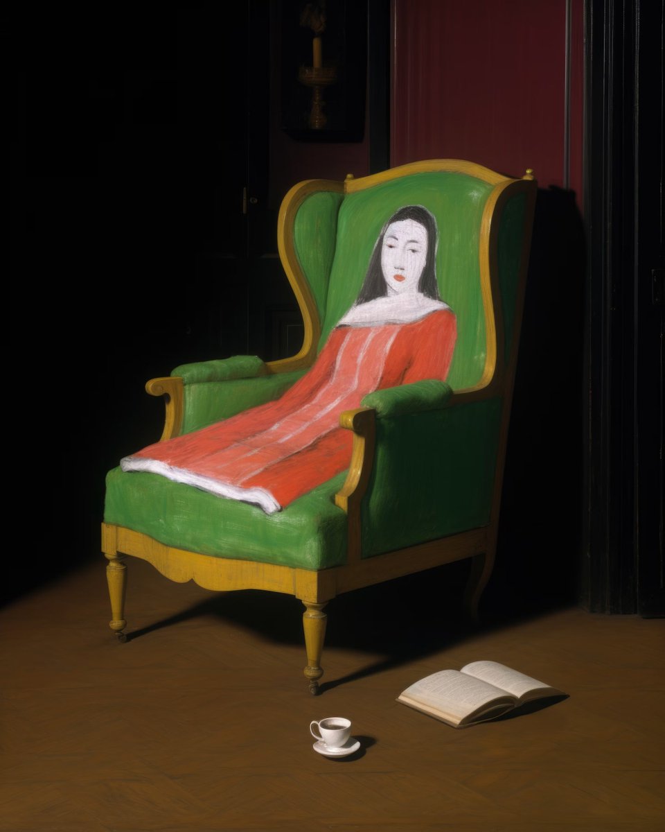 GM! 
Non-dual by Anna Condo

☕️📖✨🌿🪑🍎