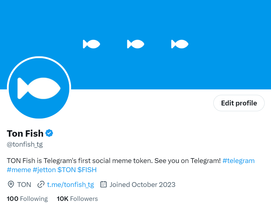 tonfish_tg's tweet photo. 🐟10,000 Followers 🔥
🐟26 OGs
🐟100Ton Rocks

🐟🔜🔜🔜🔜

#TON #Telegram $FISH https://t.co/HXtaVCcTcG