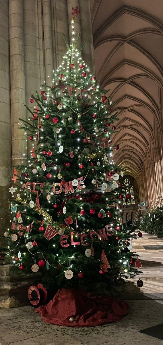 Today the trees are being decorated. Beverley Minster Christmas Tree Festival opens to the public Friday 1st December 10am!