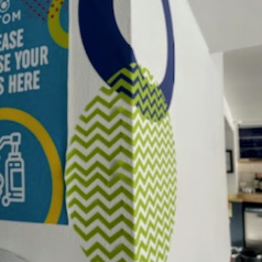 FASTSIGNS_Hull's tweet image. Step up the office vibes with eye-catching wall graphics! Get creative and adventurous  by choosing bold patterns, bright colours and abstract designs for a unique look. #wallgraphics #interiordesign