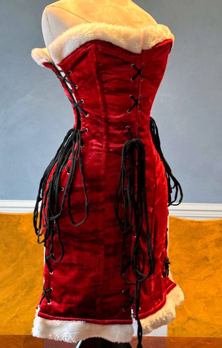 corsettery's tweet photo. Are you ready for Christmas? This super cute and hot Santa dress will make you a main hero of any celebration  #corset #santa #christmas https://t.co/8m5USguENt https://t.co/FLNF7Uhajo