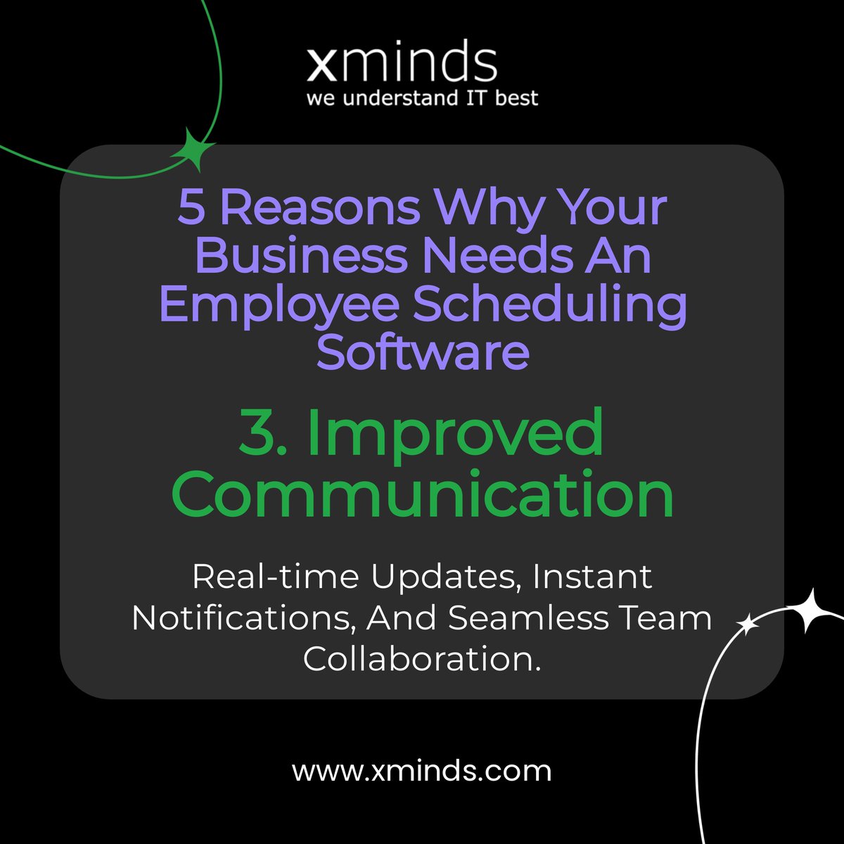 Xminds's tweet image. 🚀 Elevate your business with employee scheduling software! 💼 Revolutionize operations for efficiency, cost savings, and boosted productivity. Ready to level up? 📈 🌟

Part - 3

#BusinessUpgrade #employeescheduling #business #software #softwaredevelopment #technology #xminds