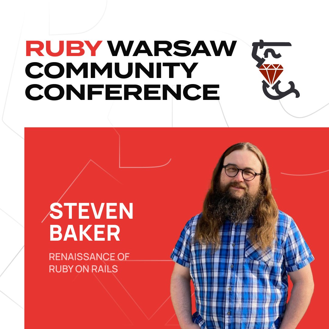 Meet <a href="/srbaker/">Steven R. Baker</a>, the second speaker at Ruby Warsaw Community Conference.🚀Steven is the author of methods (the describe/it pattern) and tools (RSpec, MiniTest::Mock) which help Ruby on Rails community do more with less.
Join us! rubycommunityconference.com
#engineering #rubyonrails