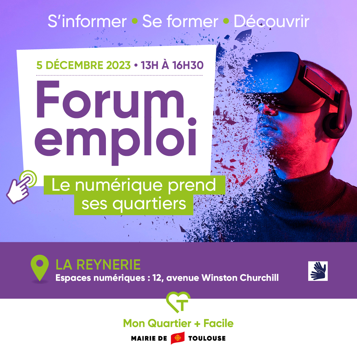 Retrouvez des ateliers, des mini-conférences, des organismes de formation, des entreprises qui recrutent et des animations autour des métiers du numérique.
bit.ly/40VR8j6