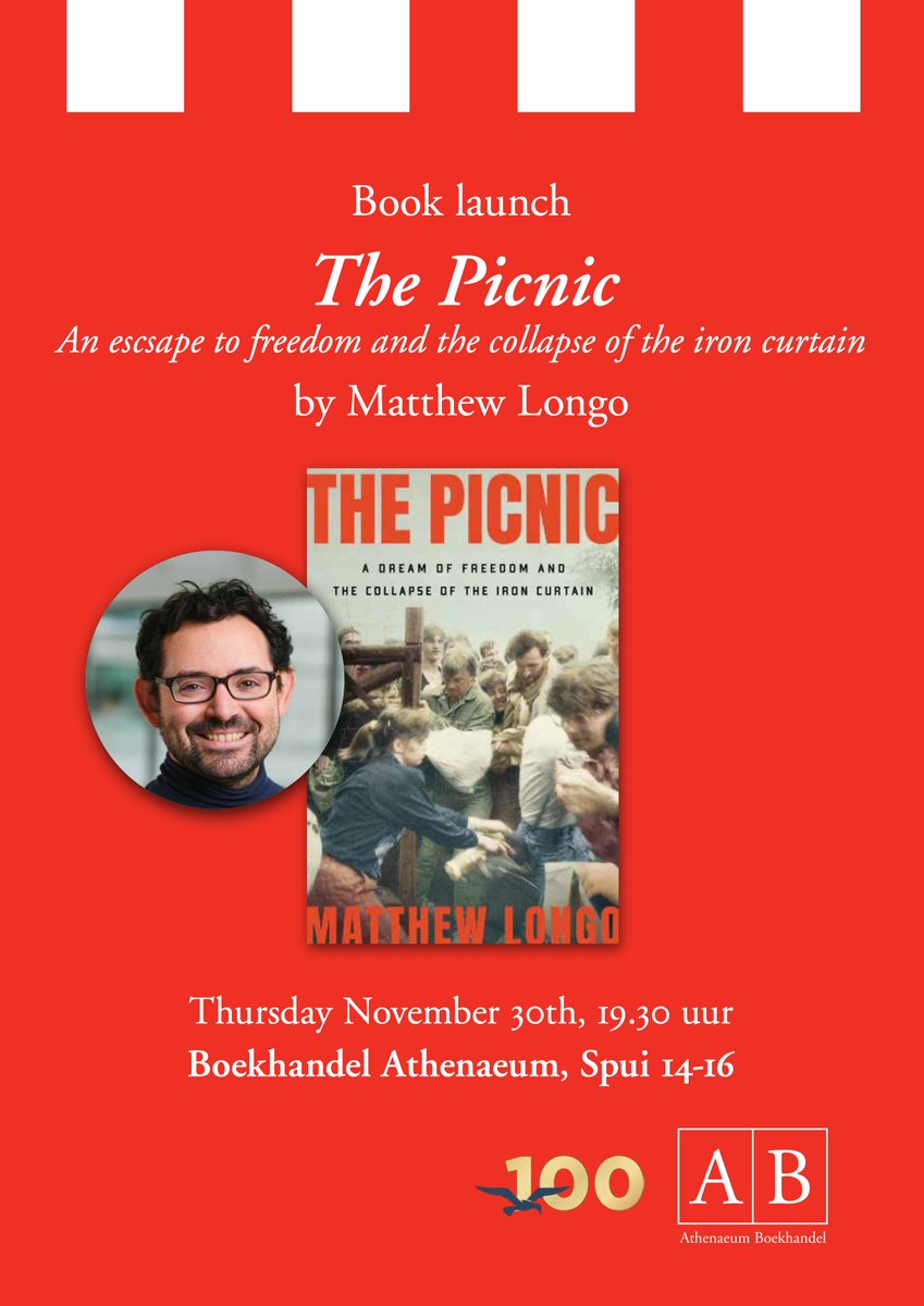 Matthew Longo (@matthewblongo) on Twitter photo ‼️‼️REMINDER‼️‼️
THE PICNIC Book Launch in Amsterdam
When: Tonight! (Nov. 30th, starting 7:30pm)
Where: Athenaeum Books (Spui)
Now with a nifty poster!
<a href="/Athenaeum/">Athenaeum Boekhandel</a> <a href="/wwnorton/">W. W. Norton & Company</a>
athenaeum.nl/agenda/athenae… ‼️‼️REMINDER‼️‼️
THE PICNIC Book Launch in Amsterdam
When: Tonight! (Nov. 30th, starting 7:30pm)
Where: Athenaeum Books (Spui)
Now with a nifty poster!
<a href="/Athenaeum/">Athenaeum Boekhandel</a> <a href="/wwnorton/">W. W. Norton & Company</a>
athenaeum.nl/agenda/athenae…