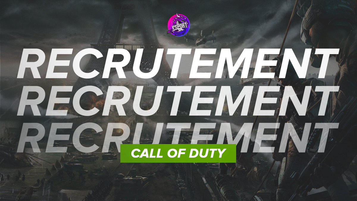 📢Recrutement #CODMWIII📢
La TX Esport recherche un coach passionné pour guider notre équipe vers la victoire ! 🏆💼
Si vous avez l'expérience et la détermination, DM pour postuler.
#RecrutementEsports #TXEsport #eSports #Tournoi #structureesport #LAN #Competition