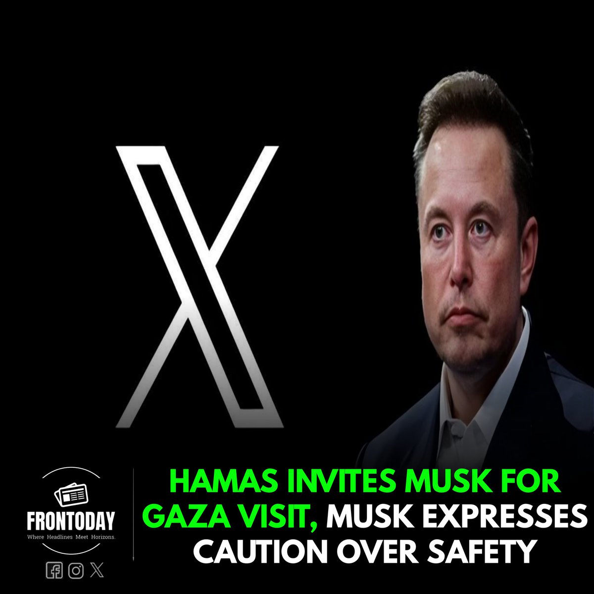 tas_800's tweet image. Hamas invites @elonmusk to witness Gaza's aftermath post-Israeli airstrikes, but Musk expresses safety concerns. Talks of a prosperous Gaza for a better future. #GazaAftermath #ElonMusk #IsraelHamasConflict