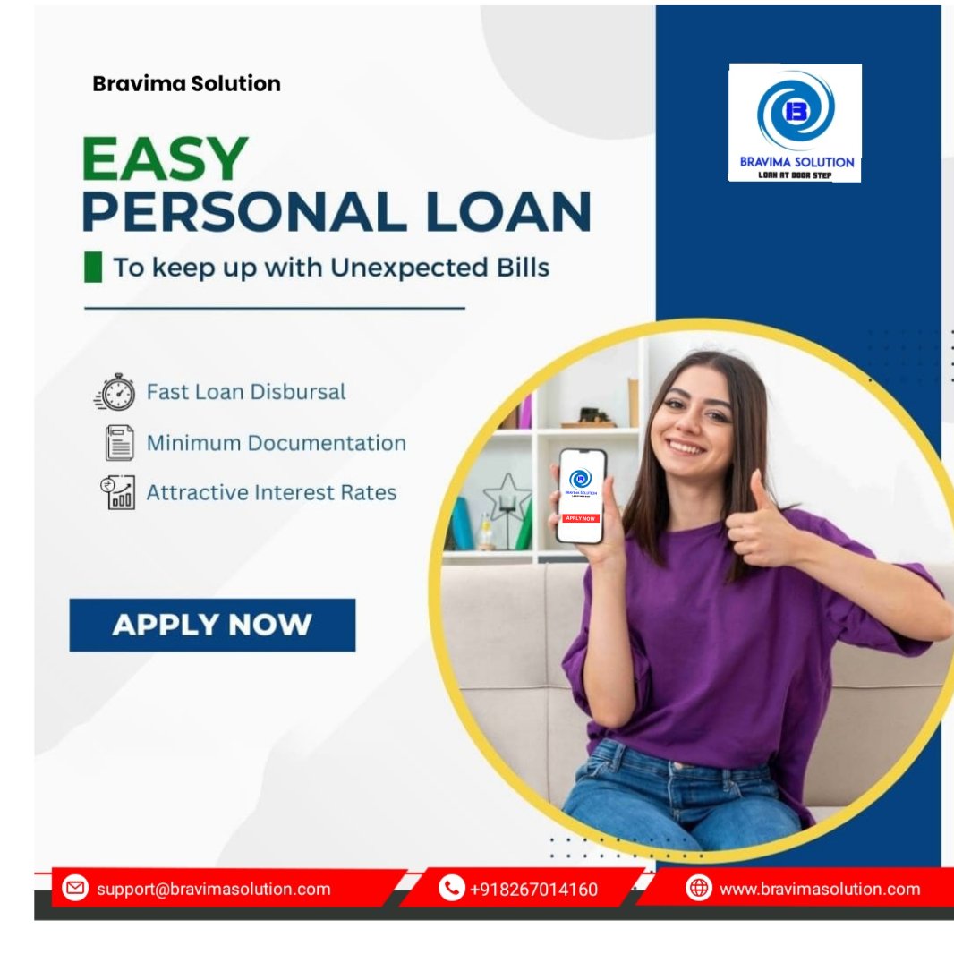 bravimasolution's tweet photo. 📌 Need a financial boost to achieve your dreams?
Our personal loans can help you with:
👉 Consolidating debt
👉 Making home improvements
👉 Covering unexpected expenses
👉 Paying for education or training
#PersonalLoan #bravimasolution #loan #FinancialServices https://t.co/aXQCP9jBAX